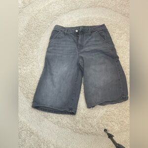 wild fable Dark Gray High-Rise Bermuda Jeans